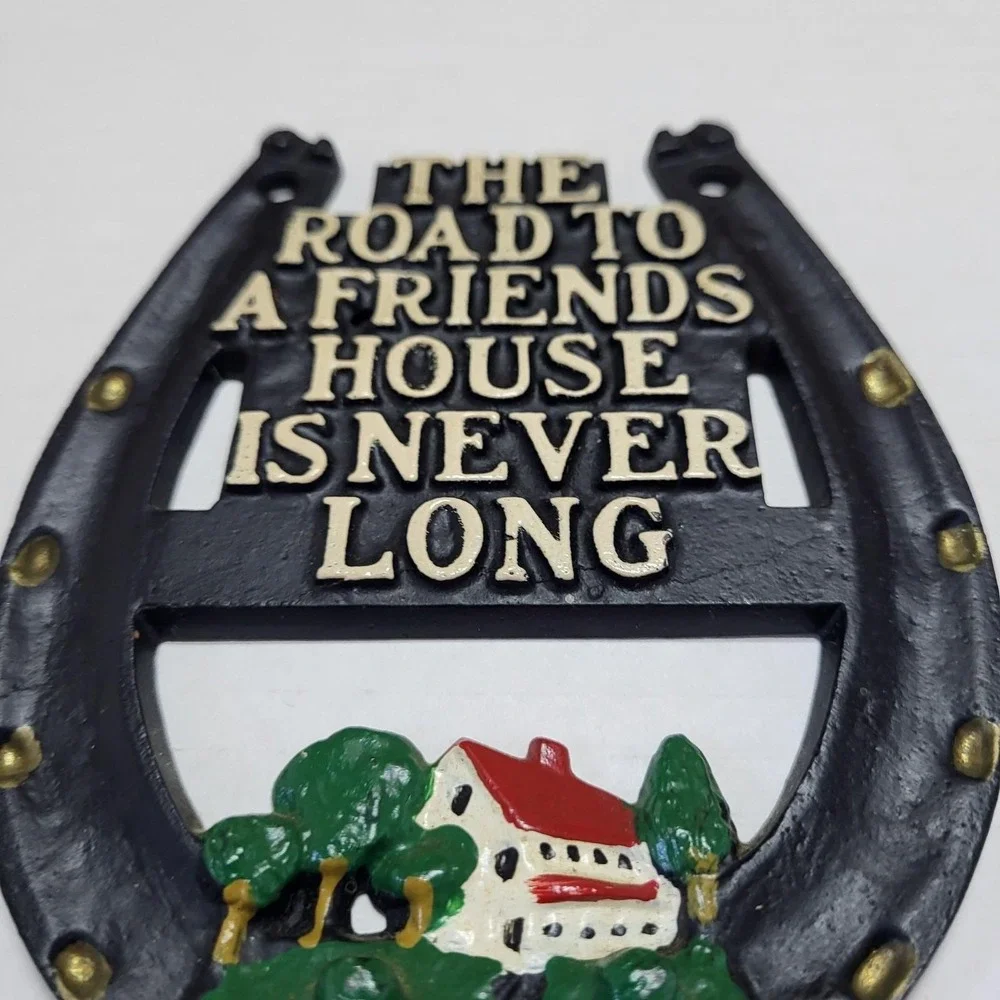 VTG Metal Decorative Horseshoe Wall Hanging Plaque 